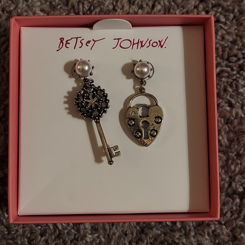 Lock and Key Earrings